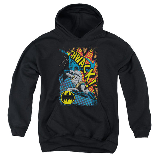 Batman Thwack Kids Youth Hoodie Black Officially Licensed