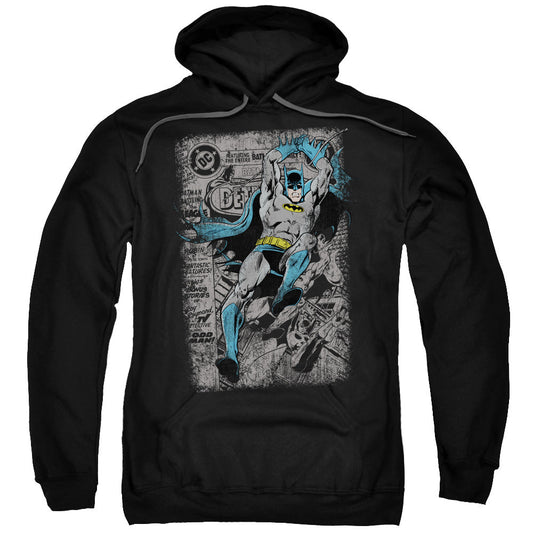 Batman Detective #487 Distress Mens Hoodie Black Officially Licensed