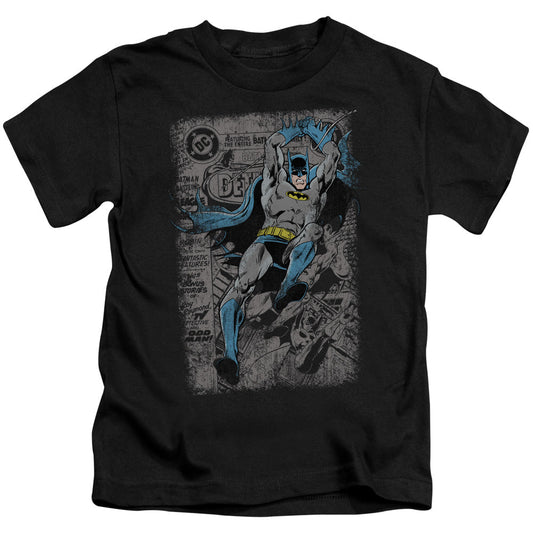 Batman Detective #487 Distress Juvenile Kids Youth T Shirt Black Officially Licensed