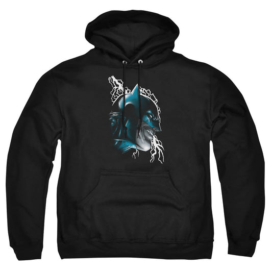 Batman Crazy Grin Mens Hoodie Black Officially Licensed