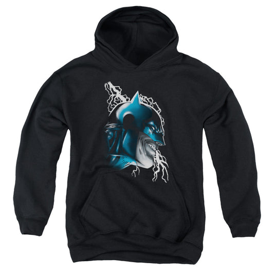 Batman Crazy Grin Kids Youth Hoodie Black Officially Licensed