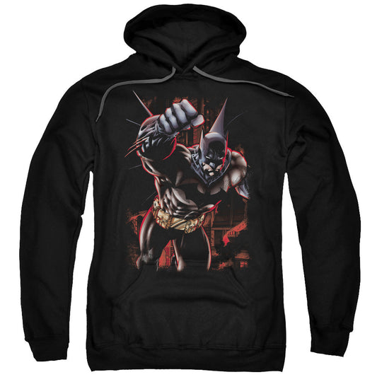 Batman Crimson Knight Mens Hoodie Black Officially Licensed