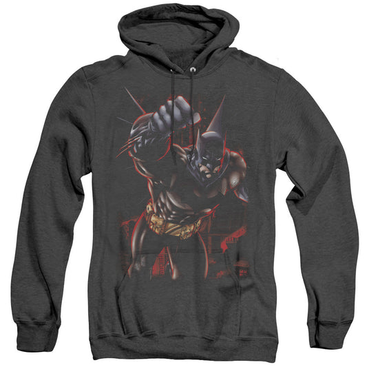 Batman Crimson Knight Heather Mens Hoodie Black Officially Licensed