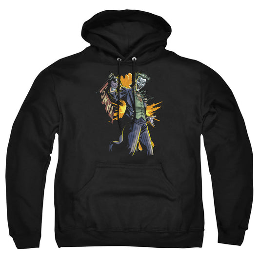 Batman Joker Bang Mens Hoodie Black Officially Licensed