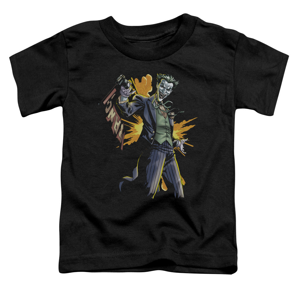 Batman Joker Bang Toddler Kids Youth T Shirt Black Officially Licensed
