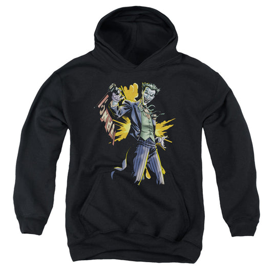 Batman Joker Bang Kids Youth Hoodie Black Officially Licensed