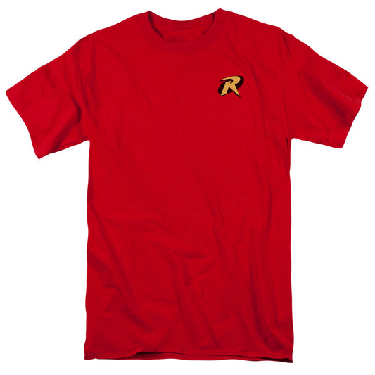 Batman Robin Logo Mens T Shirt Red Officially Licensed