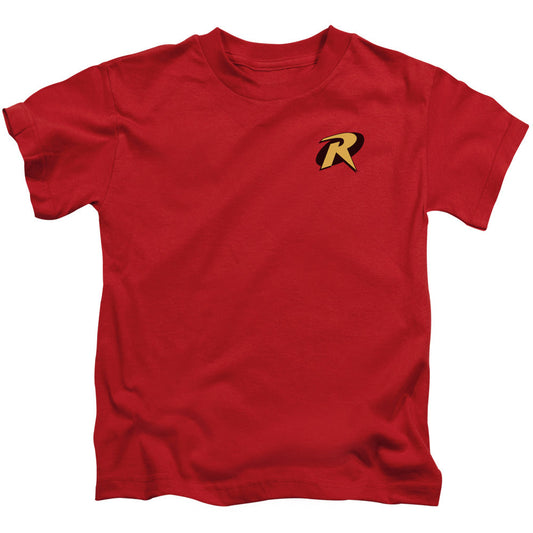 Batman Robin Logo Juvenile Kids Youth T Shirt Red Officially Licensed