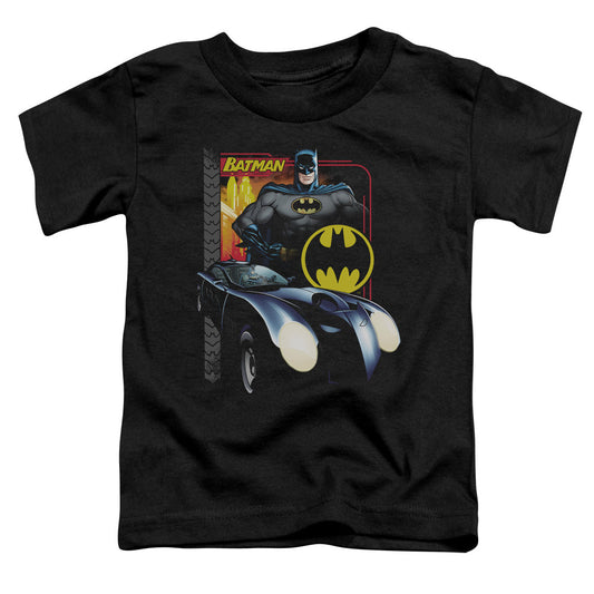 Batman Bat Racing Toddler Kids Youth T Shirt Black Officially Licensed