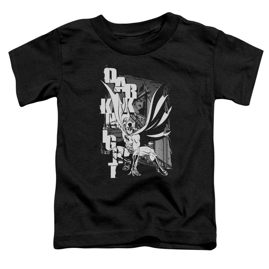 Batman Vertical Leters Toddler Kids Youth T Shirt Black Officially Licensed