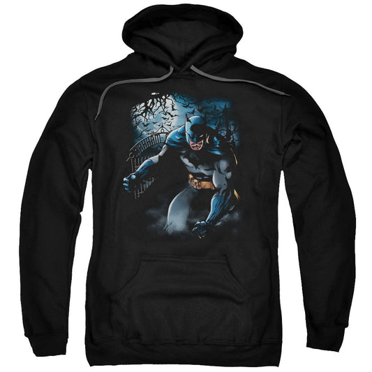 Batman Light Of The Moon Mens Hoodie Black Officially Licensed