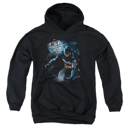 Batman Light Of The Moon Kids Youth Hoodie Black Officially Licensed