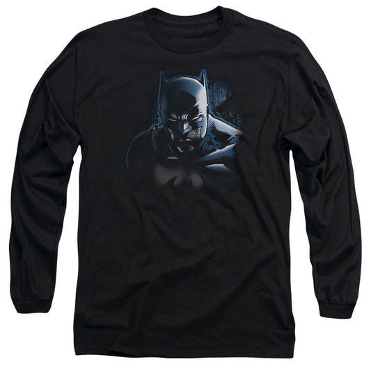 Batman Dont Mess With The Bat Mens Long Sleeve Shirt Black Officially Licensed