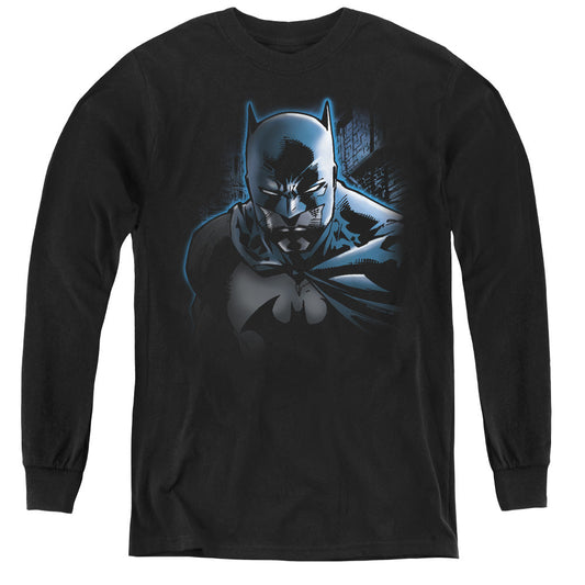 Batman Dont Mess With The Bat Long Sleeve Kids Youth T Shirt Black Officially Licensed