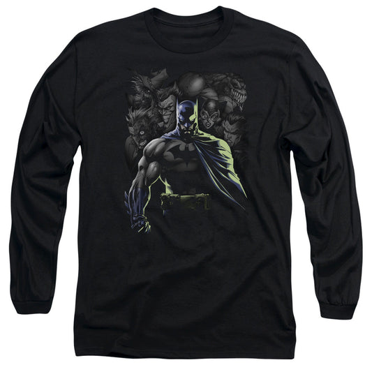 Batman Villains Unleashed Mens Long Sleeve Shirt Black Officially Licensed
