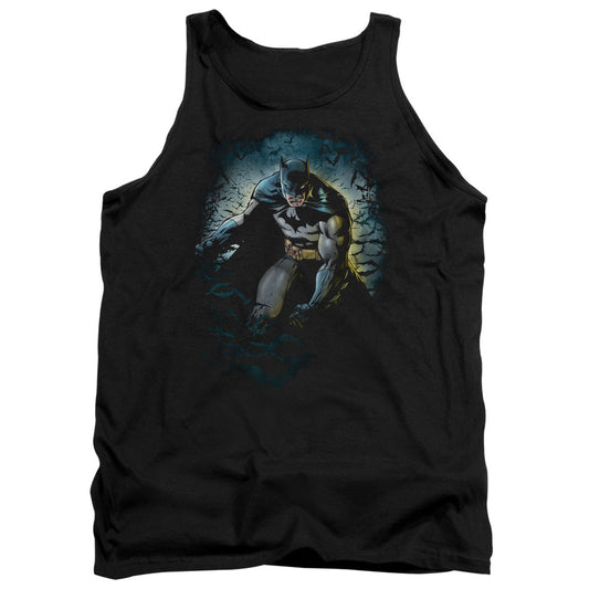 Batman Bat Cave Mens Tank Top Shirt Black Officially Licensed
