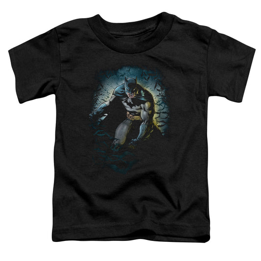 Batman Bat Cave Toddler Kids Youth T Shirt Black Officially Licensed
