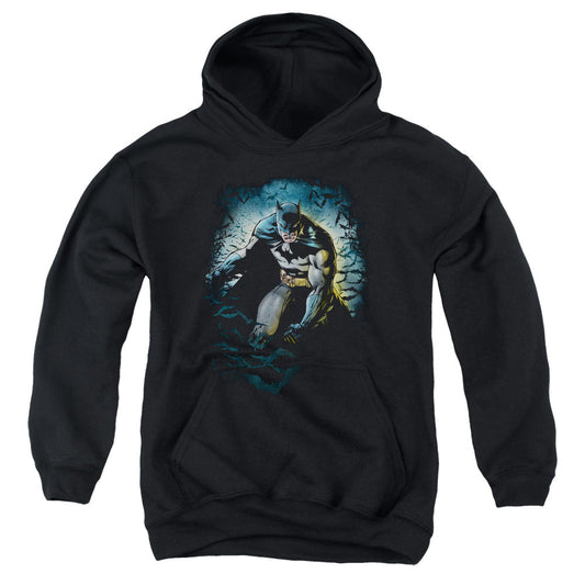 Batman Bat Cave Kids Youth Hoodie Black Officially Licensed