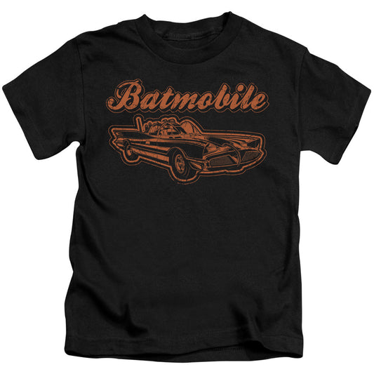 Batman Batmobile Juvenile Kids Youth T Shirt Black Officially Licensed