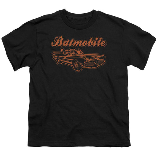 Batman Batmobile Kids Youth T Shirt Black Officially Licensed