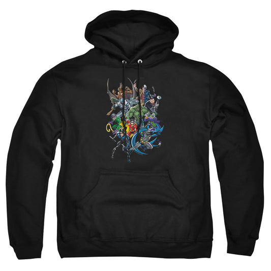 Batman Saints And Psychos Mens Hoodie Black Officially Licensed
