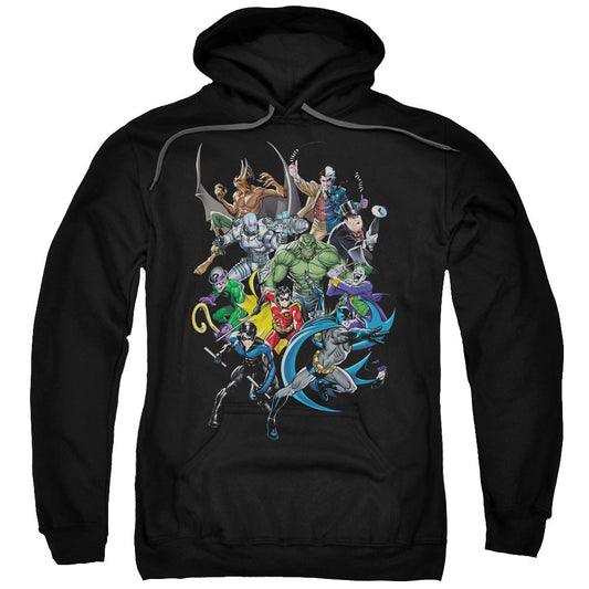 Batman Saints And Psychos Mens Hoodie Black Officially Licensed