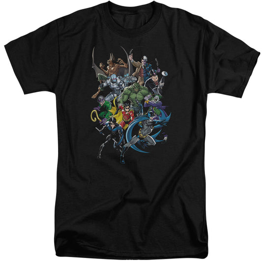 Batman Saints And Psychos Mens Tall T Shirt Black Officially Licensed