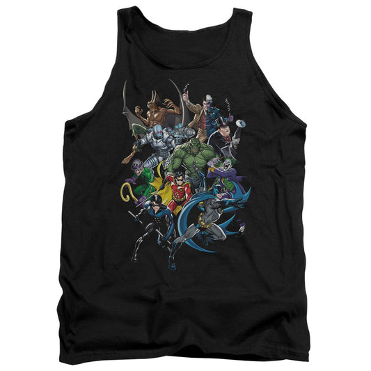 Batman Saints And Psychos Mens Tank Top Shirt Black Officially Licensed