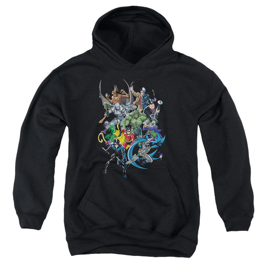 Batman Saints And Psychos Kids Youth Hoodie Black Officially Licensed