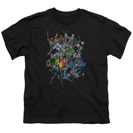 Batman Saints And Psychos Kids Youth T Shirt Black Officially Licensed