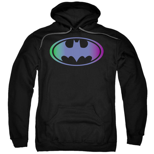 Batman Gradient Bat Logo Mens Hoodie Black Officially Licensed