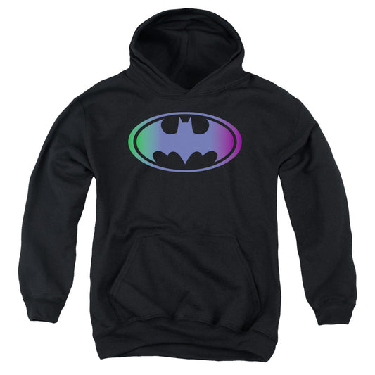 Batman Gradient Bat Logo Kids Youth Hoodie Black Officially Licensed