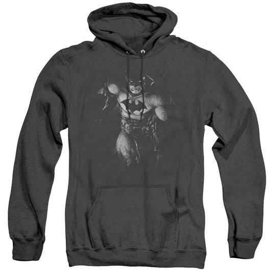 Batman Materialized Heather Mens Hoodie Black Officially Licensed