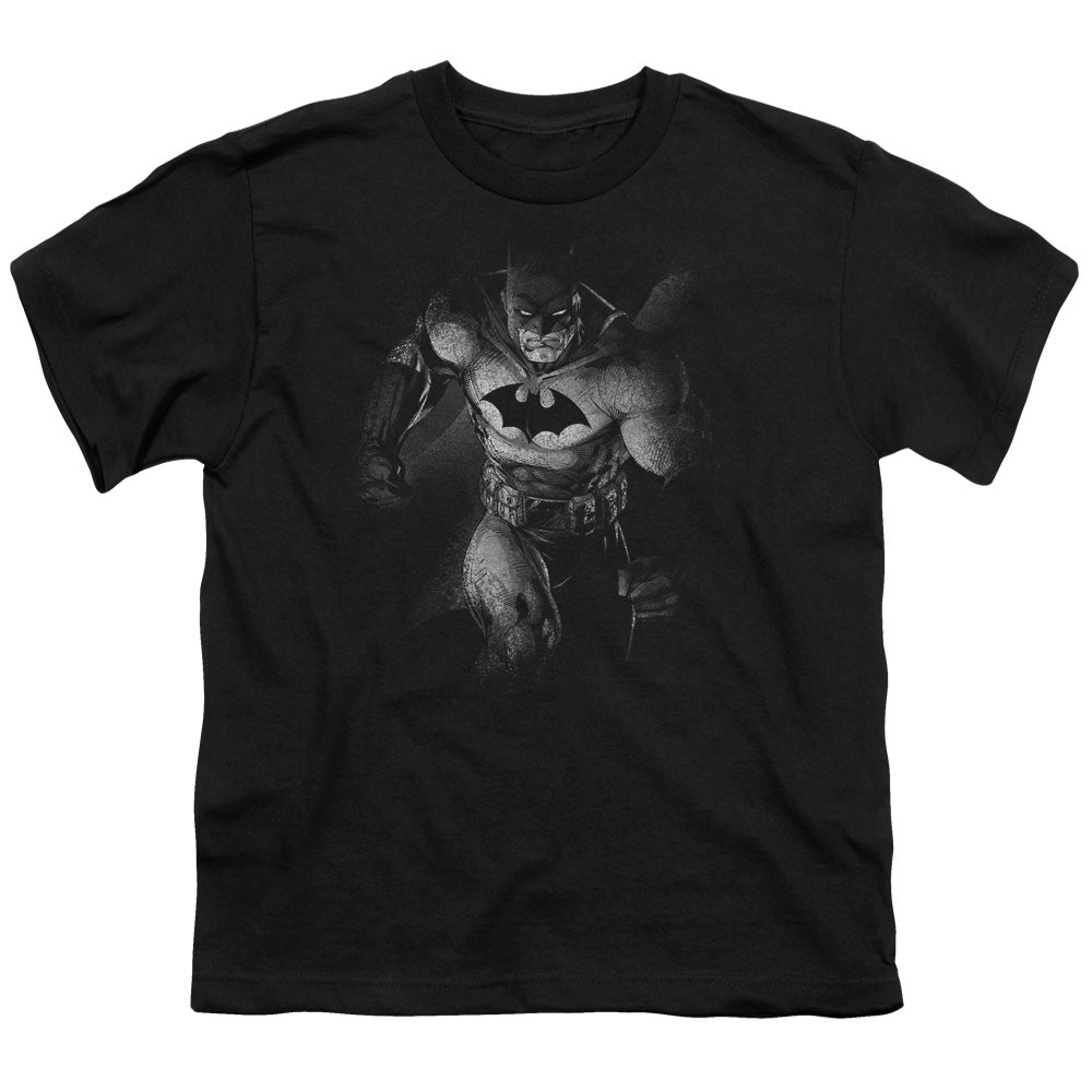 Batman Materialized Kids Youth T Shirt Black Officially Licensed