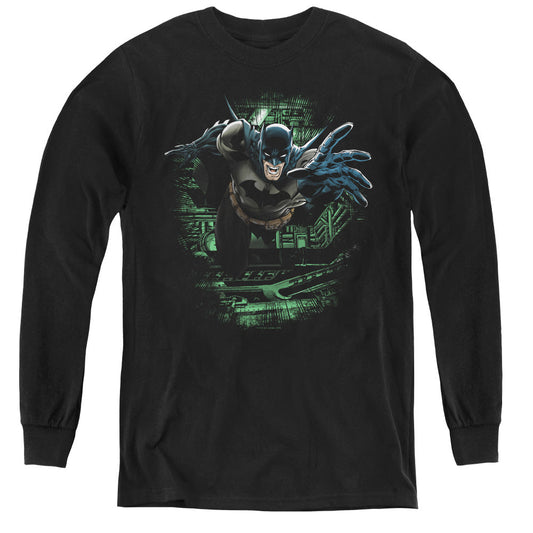 Batman Surprise Long Sleeve Kids Youth T Shirt Black Officially Licensed