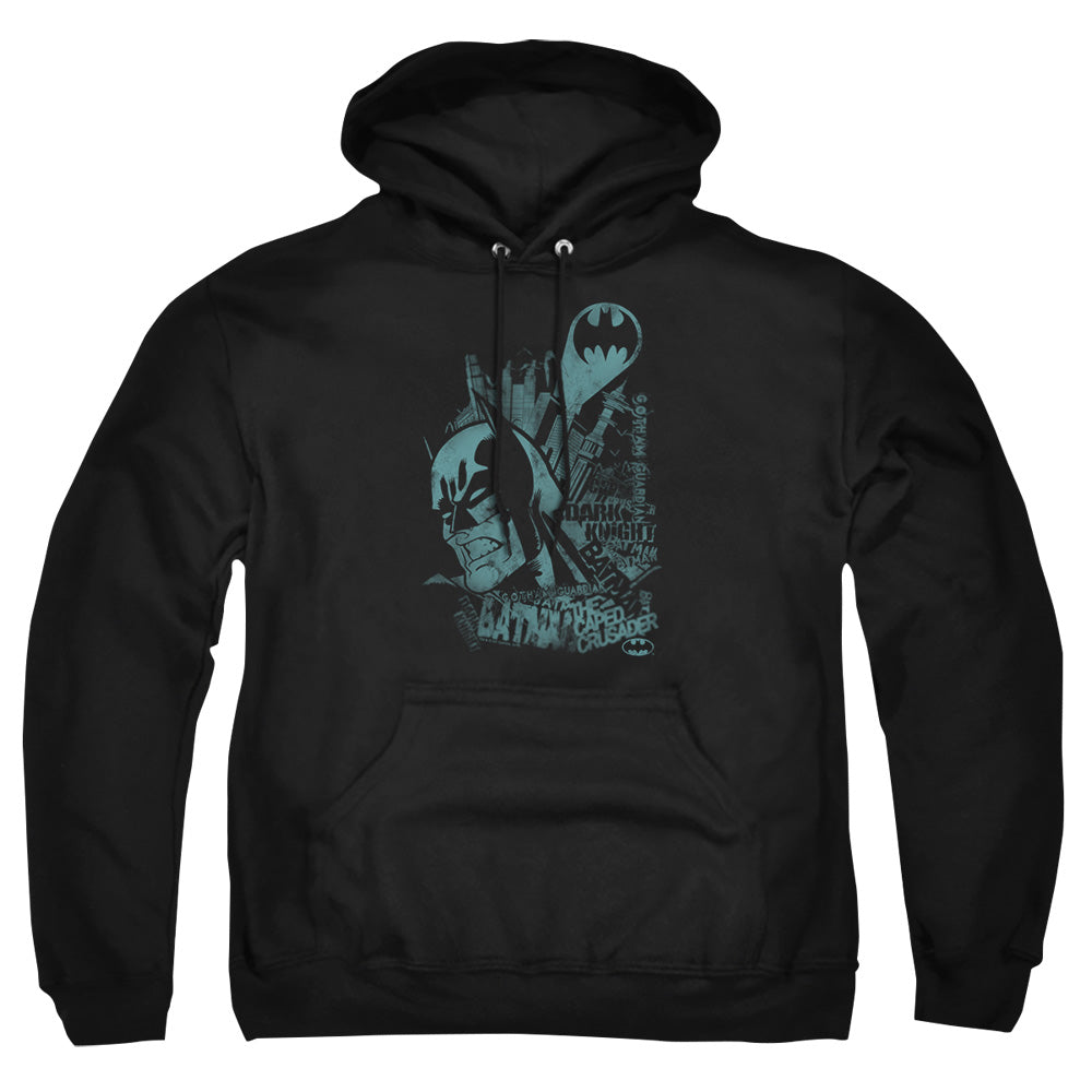 Batman Gritted Teeth Mens Hoodie Black Officially Licensed