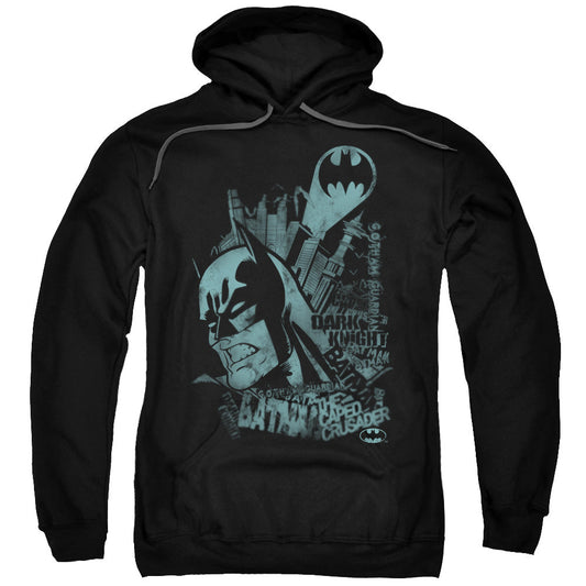 Batman Grited Teeth Mens Hoodie Black Officially Licensed