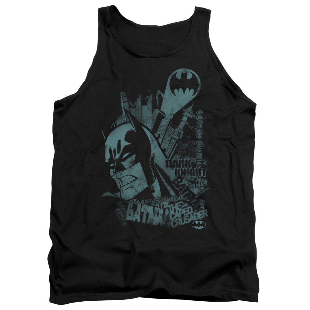 Batman Grited Teeth Mens Tank Top Shirt Black Officially Licensed