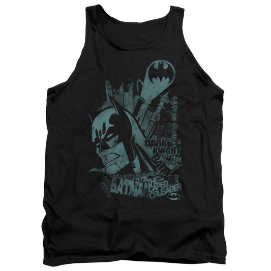 Batman Grited Teeth Mens Tank Top Shirt Black Officially Licensed