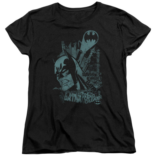 Batman Grited Teeth Womens T Shirt Black Officially Licensed