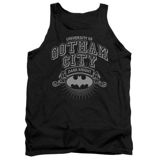 Batman University Of Gotham Mens Tank Top Shirt Black Officially Licensed