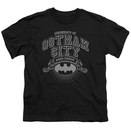 Batman University Of Gotham Kids Youth T Shirt Black Officially Licensed