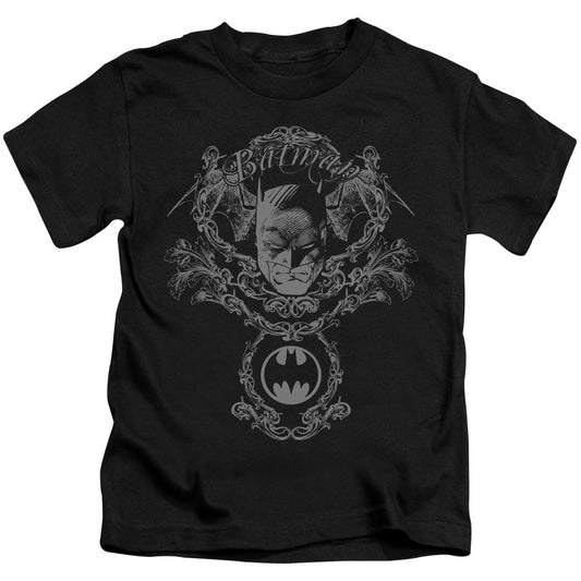 Batman Dark Knight Heraldry Juvenile Kids Youth T Shirt Black Officially Licensed