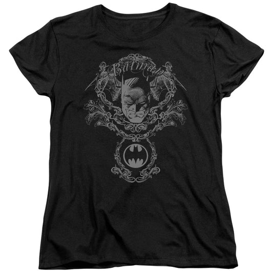 Batman Dark Knight Heraldry Womens T Shirt Black Officially Licensed