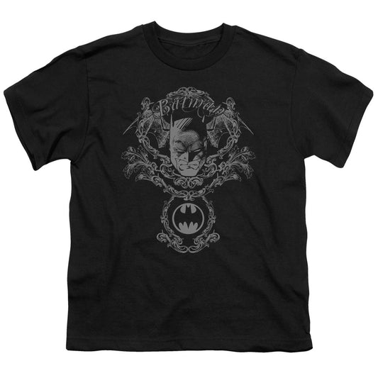 Batman Dark Knight Heraldry Kids Youth T Shirt Black Officially Licensed