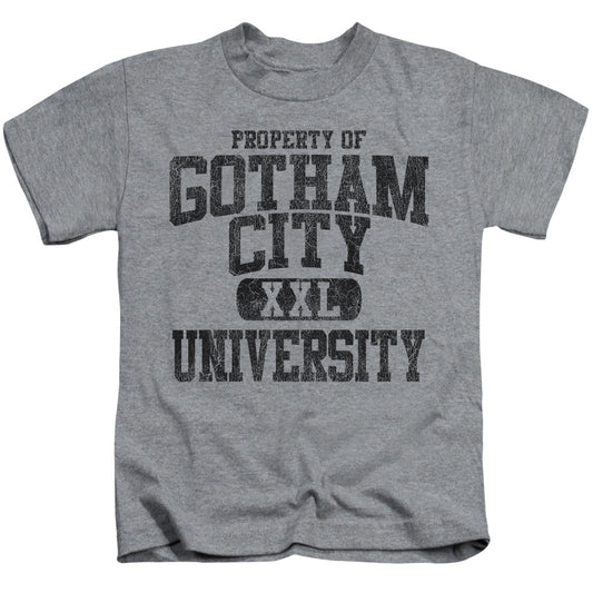 Batman Property Of Gcu Juvenile Kids Youth T Shirt Athletic Heather Officially Licensed