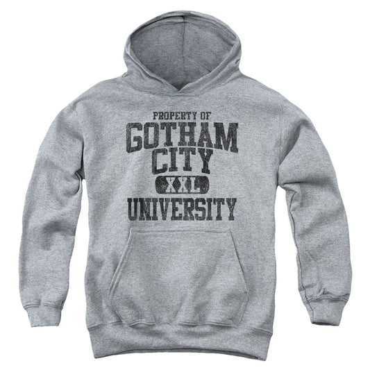 Batman Property Of Gcu Kids Youth Hoodie Heather Officially Licensed