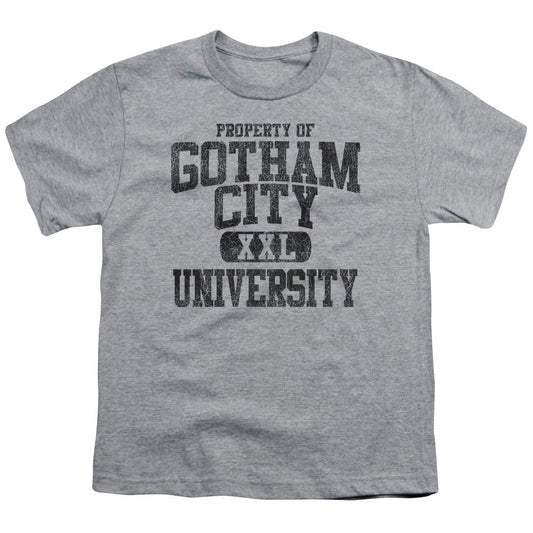 Batman Property Of Gcu Kids Youth T Shirt Athletic Heather Officially Licensed
