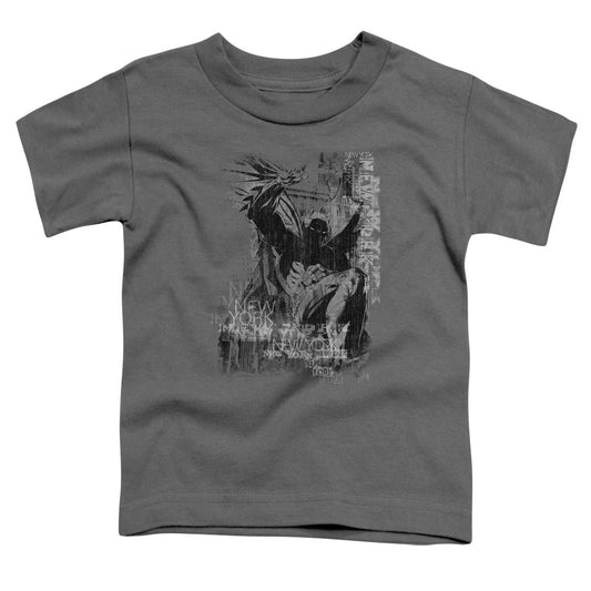 Batman The Knight Life Toddler Kids Youth T Shirt Charcoal Officially Licensed