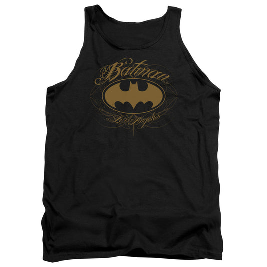 Batman Batman La Mens Tank Top Shirt Black Officially Licensed